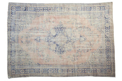 7.5x10 Vintage Distressed Oushak Carpet // ONH Item 12059