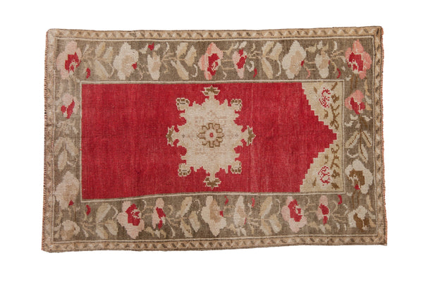 2.5x4 Vintage Distressed Oushak Rug // ONH Item 12061