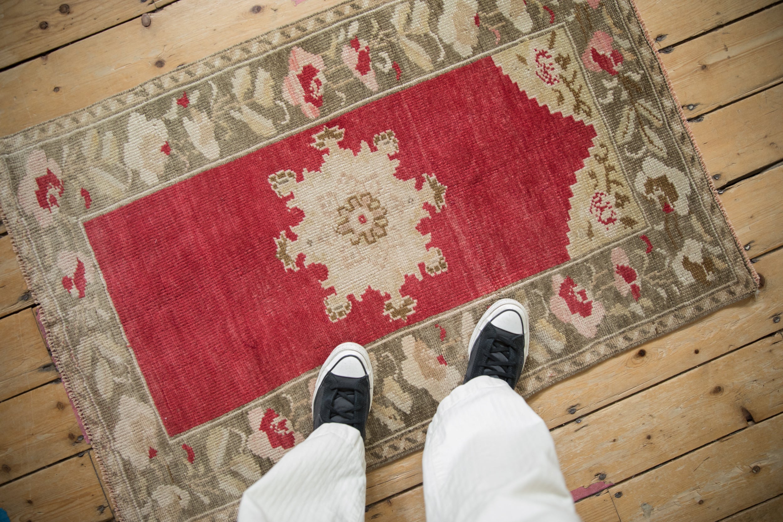 2.5x4 Vintage Distressed Oushak Rug // ONH Item 12061 Image 1