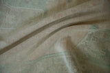 Soft, evenly worn wool pile on a distressed Oushak carpet, revealing its fine knot texture.