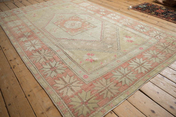 5.5x8.5 Vintage Distressed Oushak Carpet // ONH Item 12068 Image 3