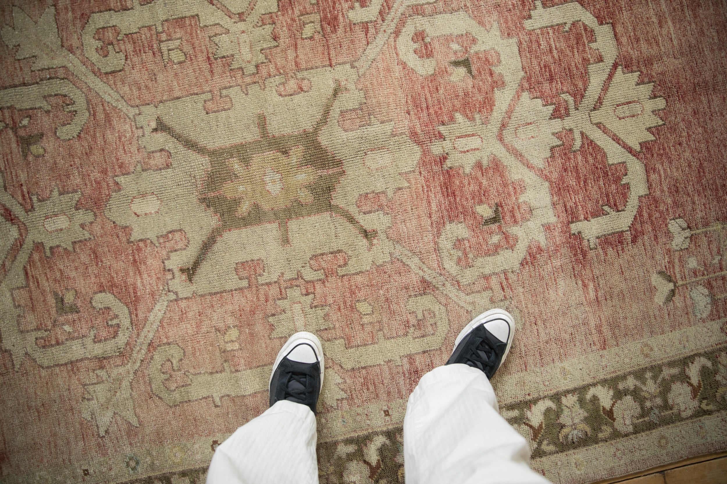 5x11.5 Vintage Distressed Oushak Rug Runner // ONH Item 12069 Image 1