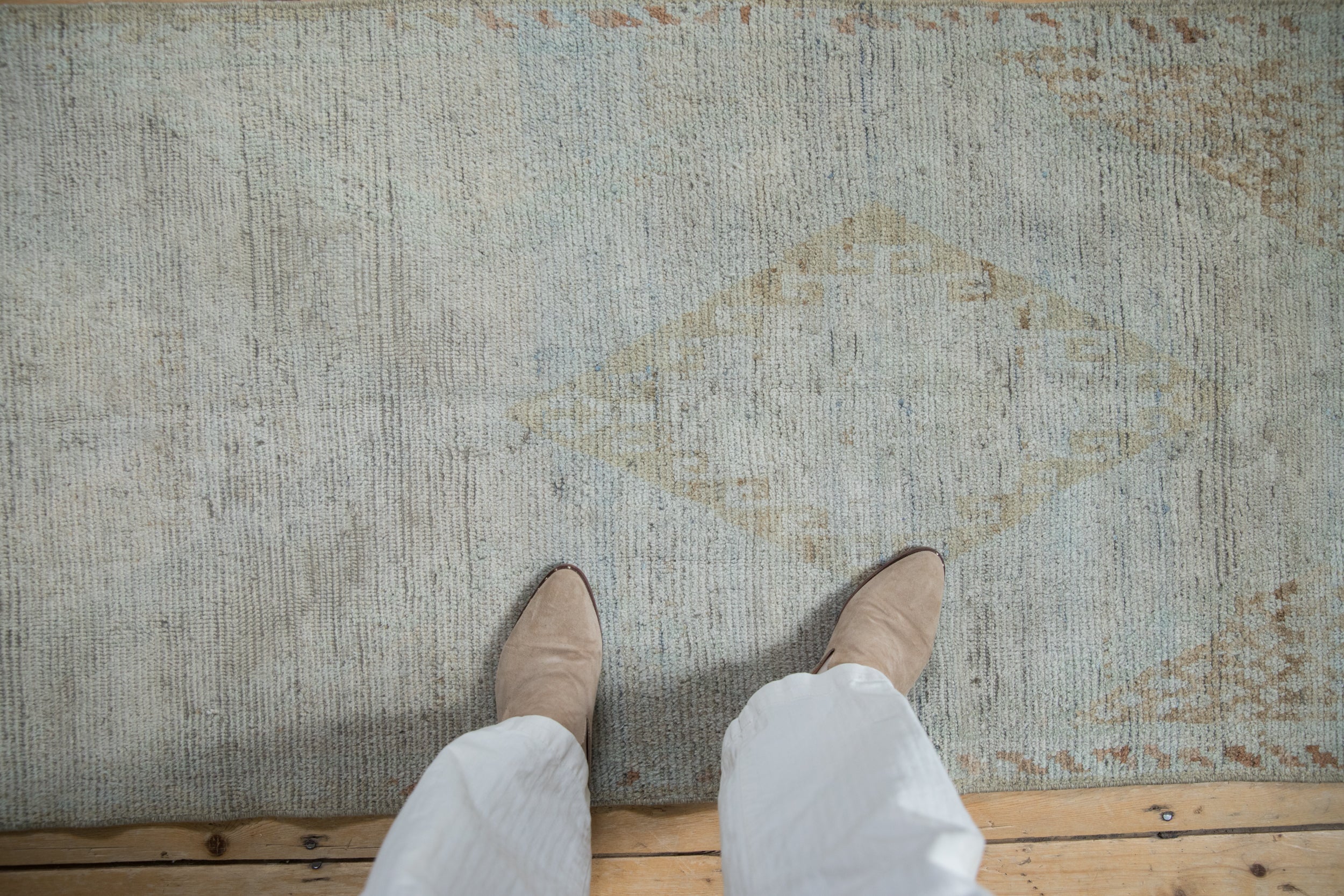 2.5x9 Vintage Distressed Overdyed Fragment Turkish Rug Runner // ONH Item 12078 Image 1