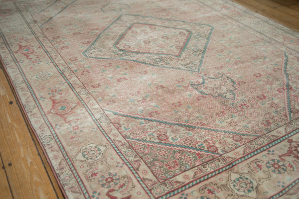Vintage Distressed Tea Washed Tabriz Carpet // ONH Item: 12087, Image 3
