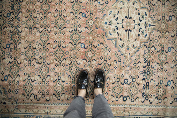 7x10 Vintage Distressed Hamadan Carpet