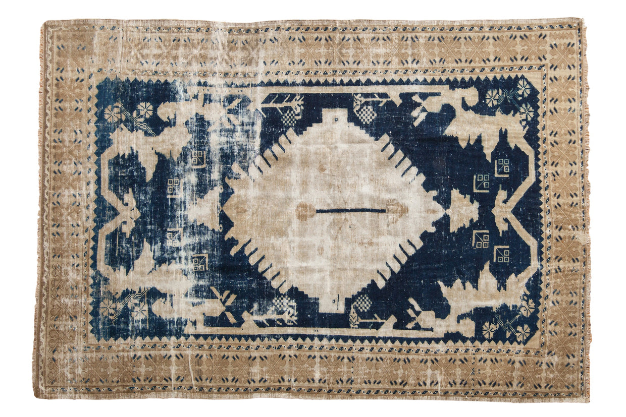 5x7.5 Vintage Distressed Oushak Rug