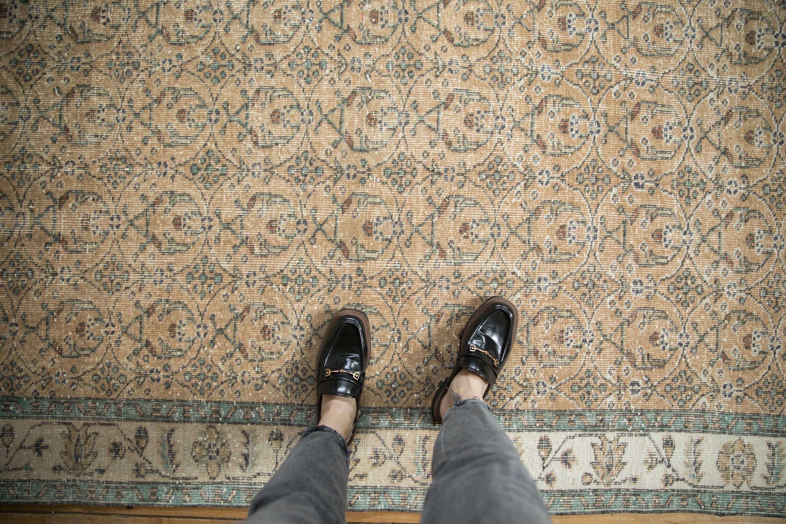 Vintage Distressed Sparta Rug Runner // ONH Item: 12099, Image 1