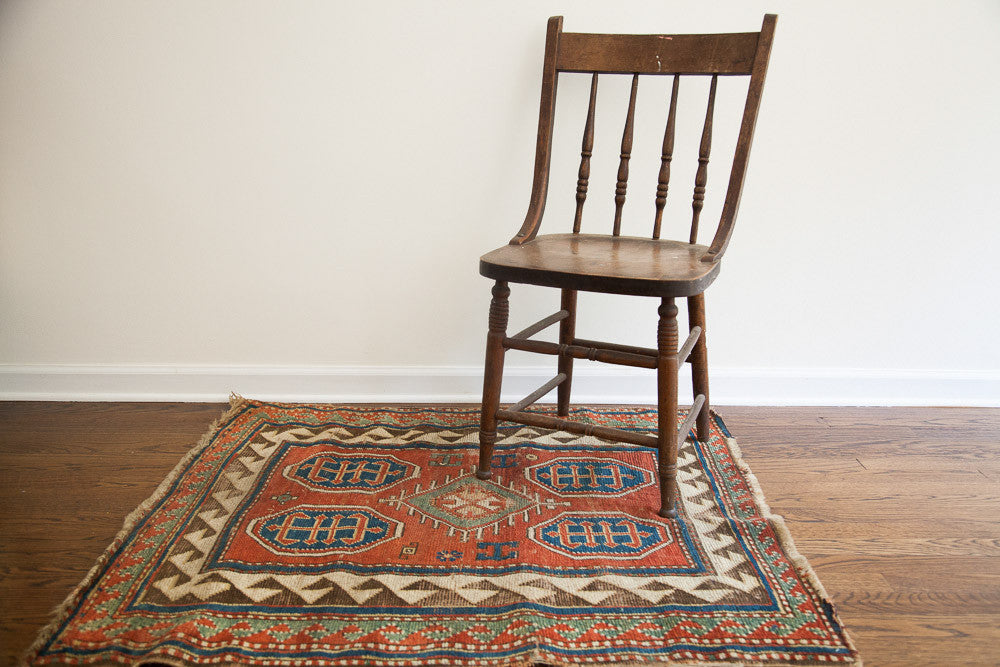 3x4 Square Tribal Rug // ONH Item 1210 Image 1