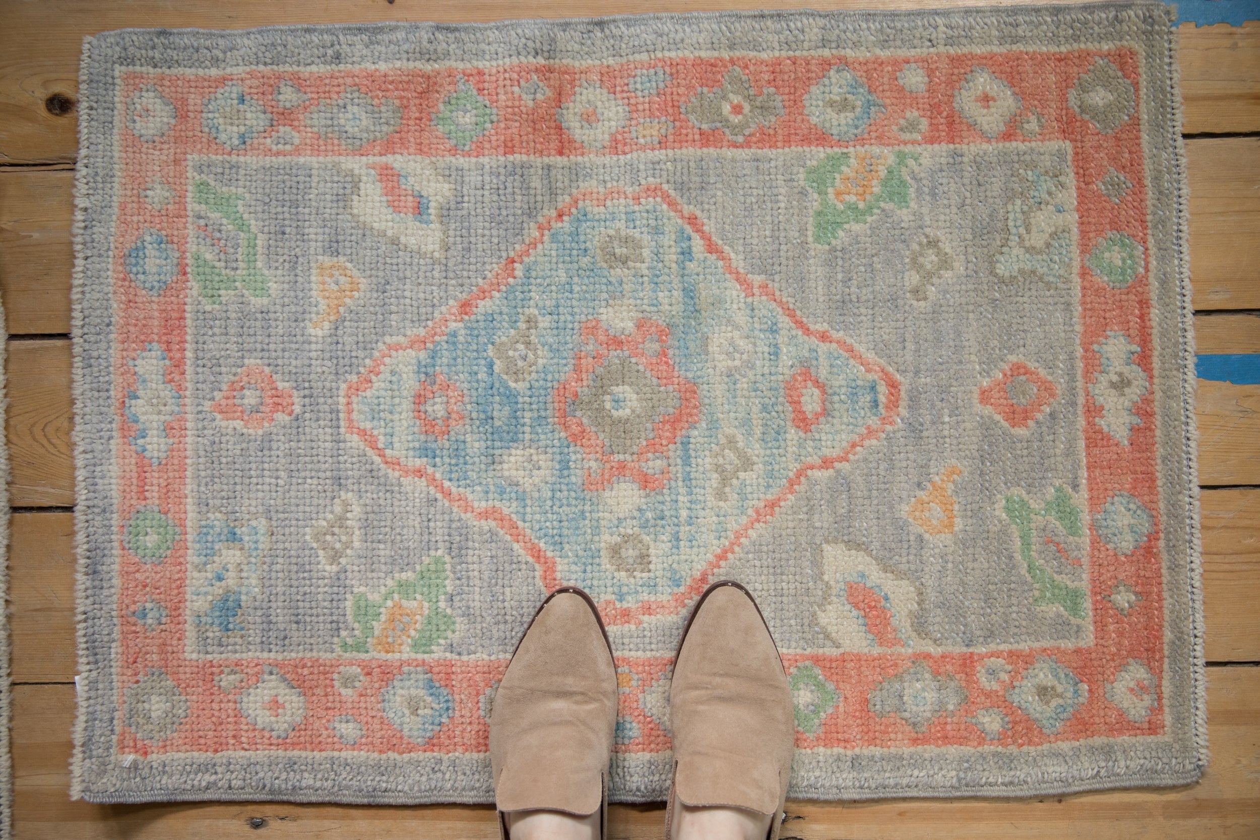 2x3 Distressed Oushak Rug Mat // ONH Item 12107 Image 1