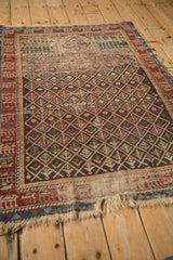 3.5x4.5 Antique Caucasian Square Rug // ONH Item 12116 Image 3