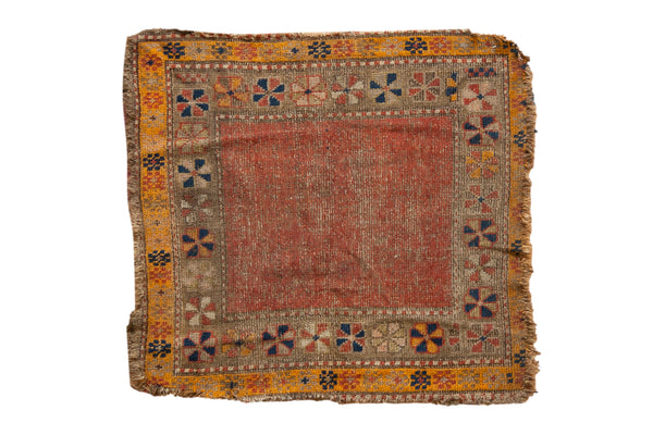 Antique Caucasian Square Rug // ONH Item: 12118