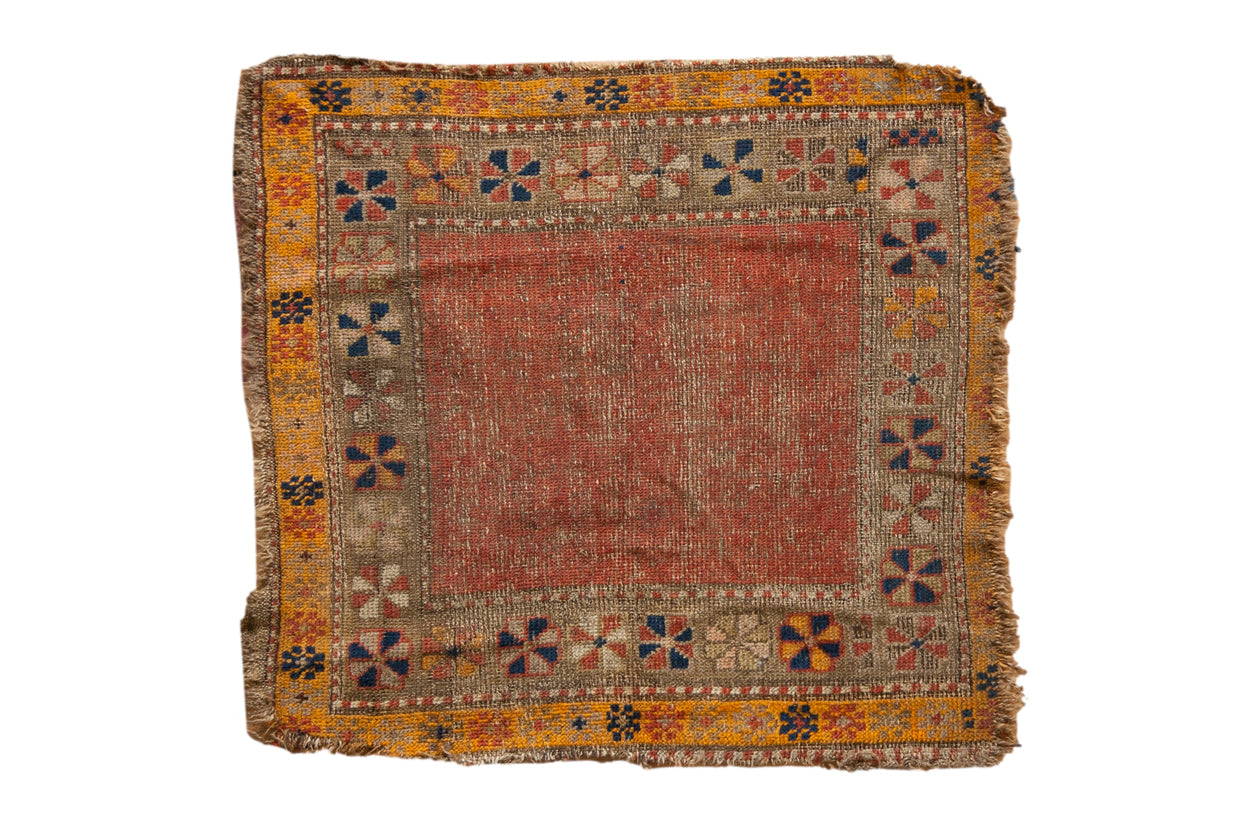 Antique Caucasian Square Rug // ONH Item: 12118