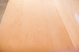 Natural grain detail of the smooth, chemical-free white maple wood.