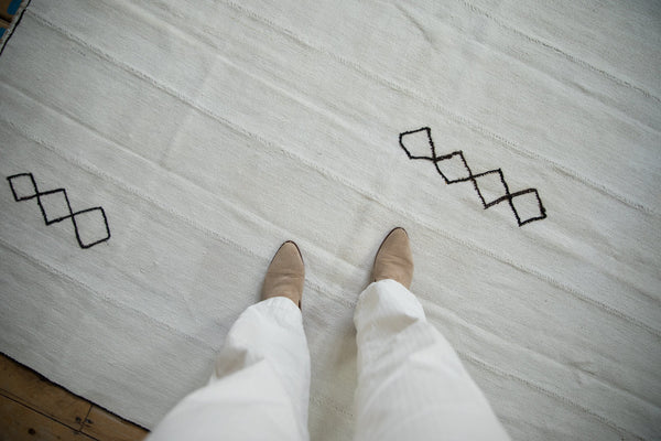 Vintage Hemp Kilim Square Carpet // ONH Item: 12126, Image 1