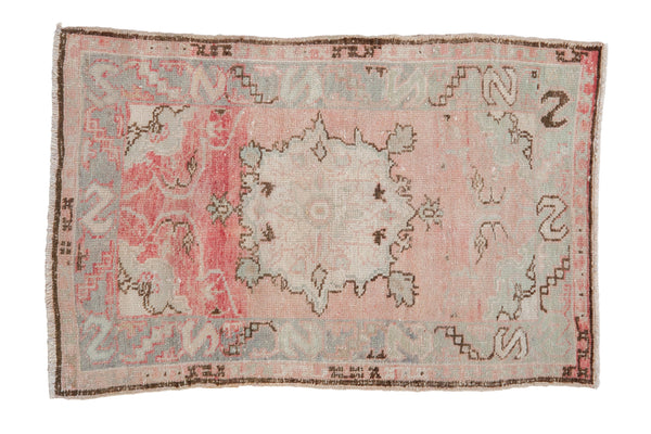 Vintage Distressed Oushak Rug // ONH Item: 12133