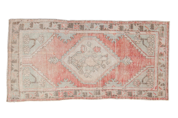 Vintage Distressed Oushak Rug Runner // ONH Item: 12136