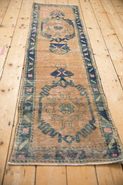 Vintage Distressed Fragment Oushak Rug Runner // ONH Item: 12138, Image 5
