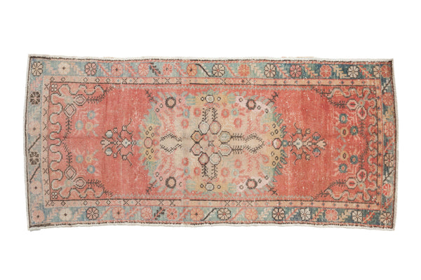 Vintage Distressed Oushak Rug Runner // ONH Item: 12142
