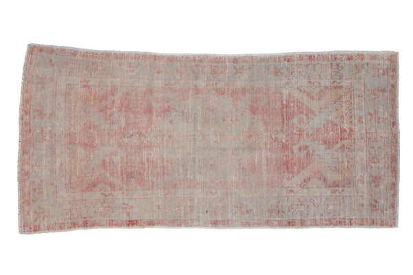 Vintage Distressed Oushak Rug Runner // ONH Item: 12144