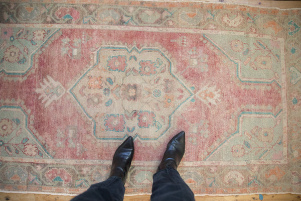 Vintage Distressed Oushak Rug // ONH Item: 12149, Image 1