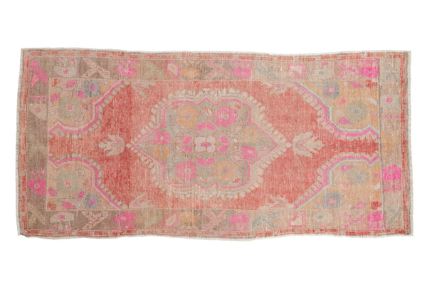 Vintage Distressed Oushak Rug Runner // ONH Item: 12150