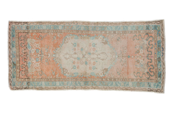 Vintage Distressed Oushak Rug Runner // ONH Item: 12152