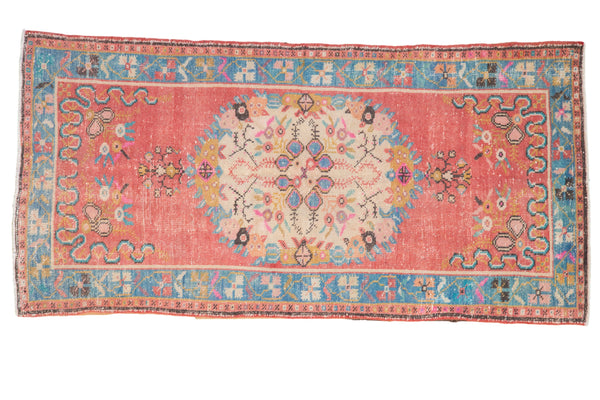 Vintage Distressed Oushak Rug Runner // ONH Item: 12157