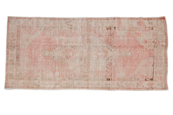 Vintage Distressed Oushak Rug Runner // ONH Item: 12159
