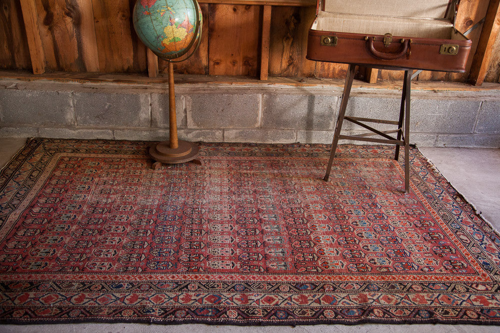 4x7 Cranberry Antique Tribal Rug // ONH Item 1216 Image 1