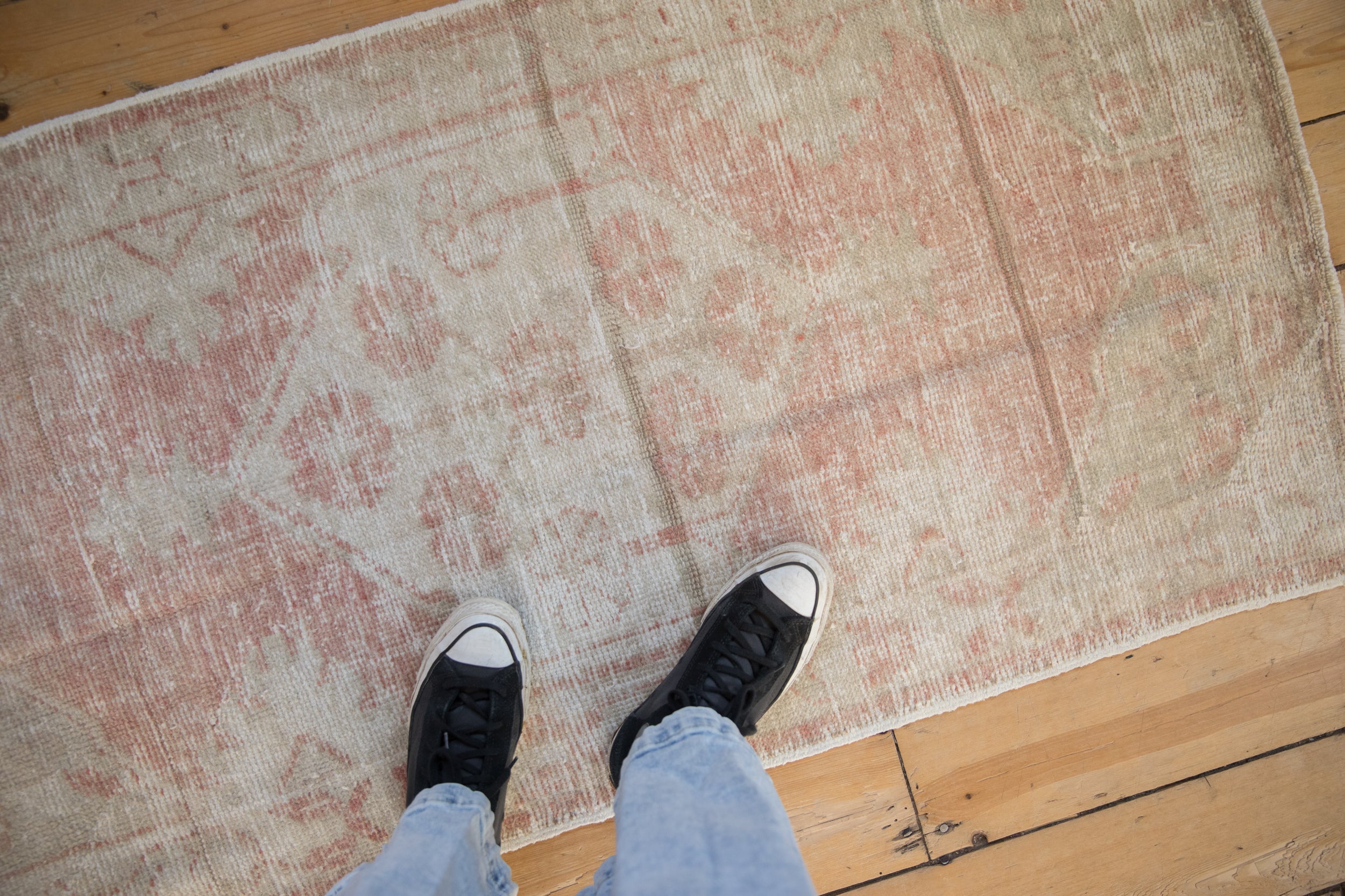 Vintage Distressed Oushak Rug Runner // ONH Item: 12160, Image 1