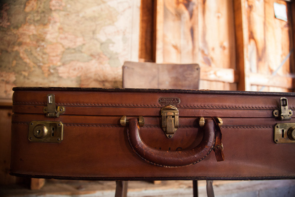 Crouch Fitzgerald Leather Suitcase – Item #1217