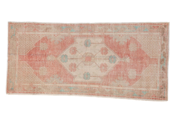 Vintage Distressed Oushak Rug Runner // ONH Item: 12170