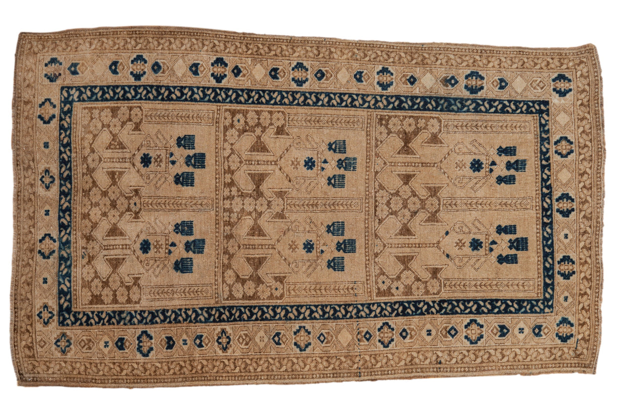 4.5x7 Vintage Distressed Afghani Rug