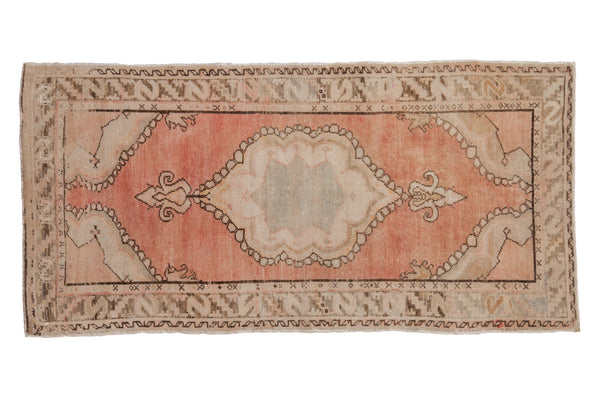 Vintage Distressed Oushak Rug Runner // ONH Item: 12177