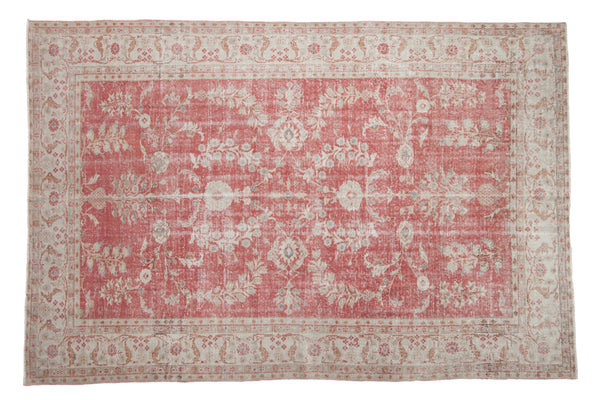 Vintage Distressed Oushak Carpet / ONH item 12204