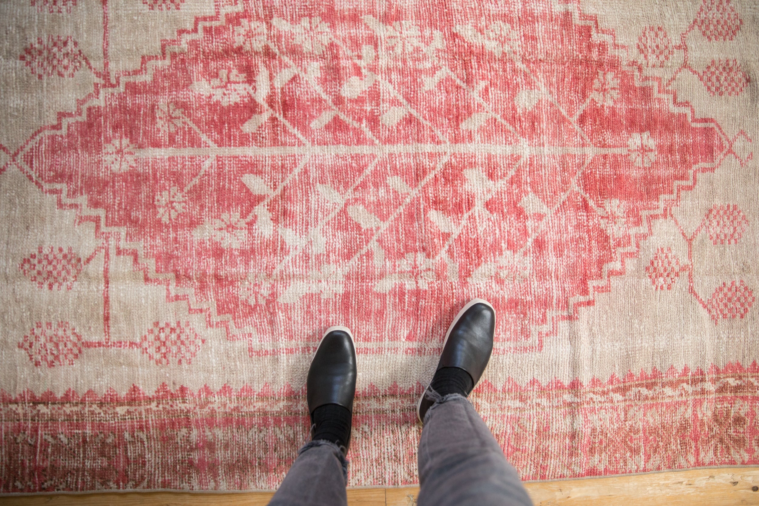 Vintage Distressed Oushak Rug // ONH Item: 12205, Image 1