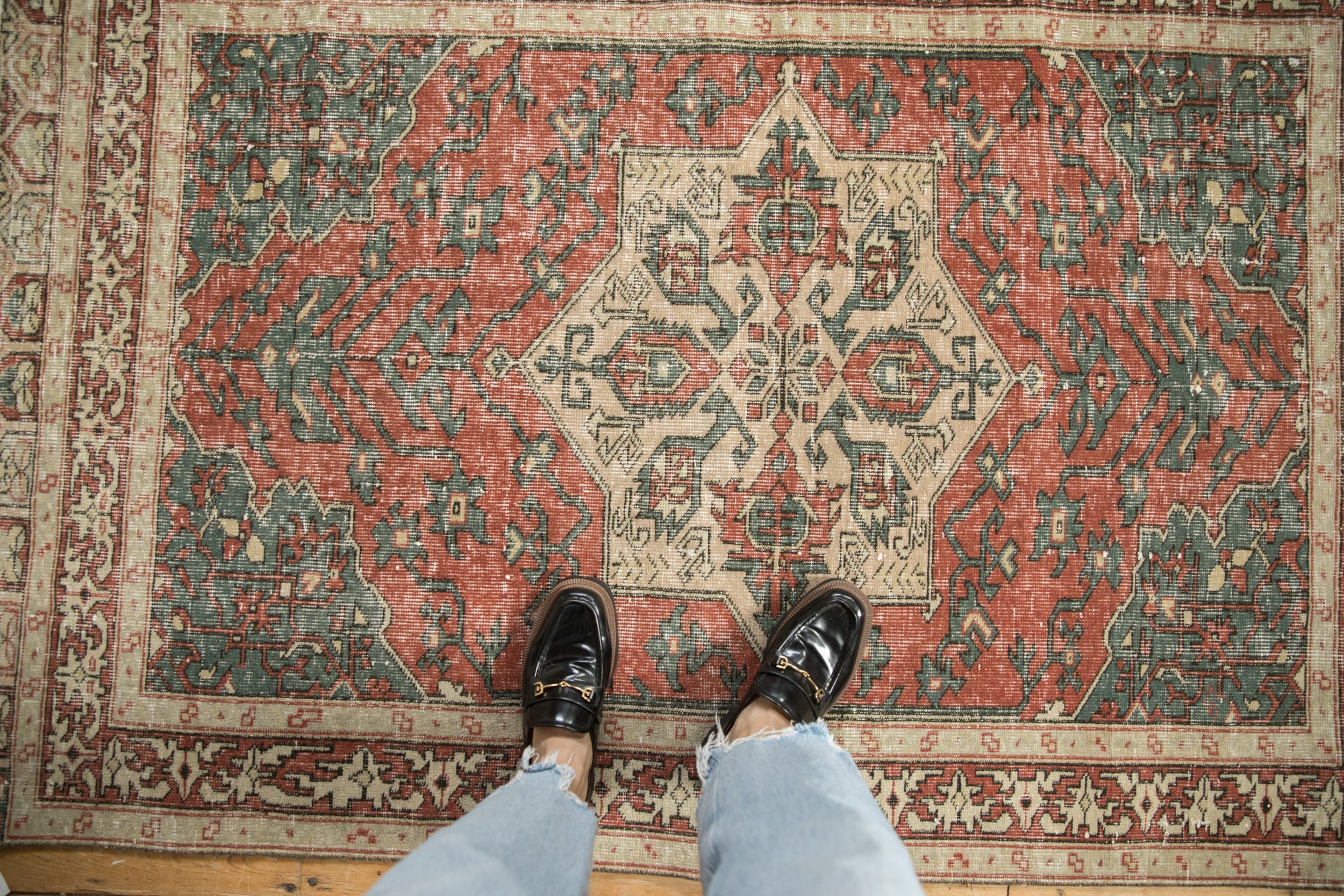 Vintage Distressed Sparta Rug // ONH Item: 12207, Image 1