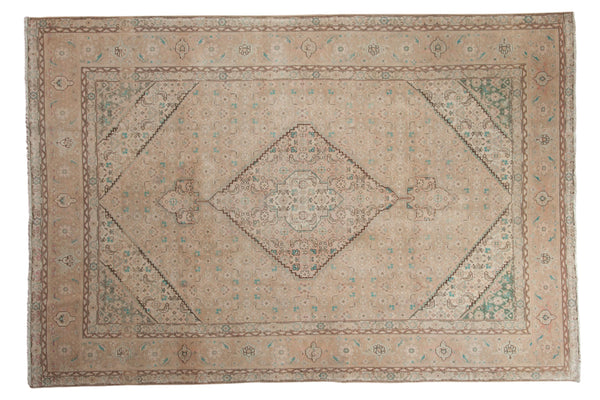 Vintage Distressed Turkish Tabriz Design Carpet // ONH Item: 12213