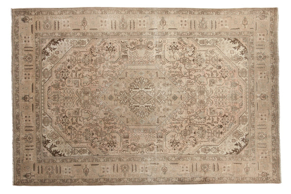 Vintage Distressed Turkish Tabriz Design Carpet // ONH Item: 12216