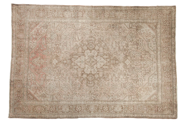Vintage Distressed Turkish Tabriz Design Carpet // ONH Item: 12219