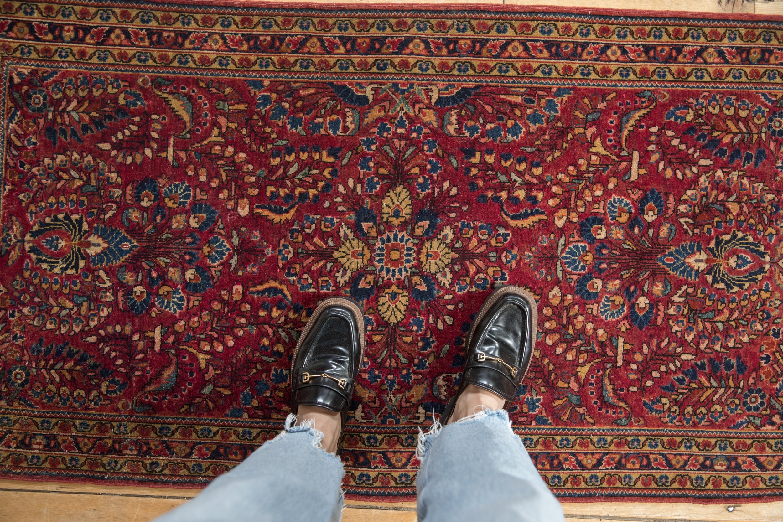 Vintage Sarouk Rug Runner // ONH Item: 12230, Image 1