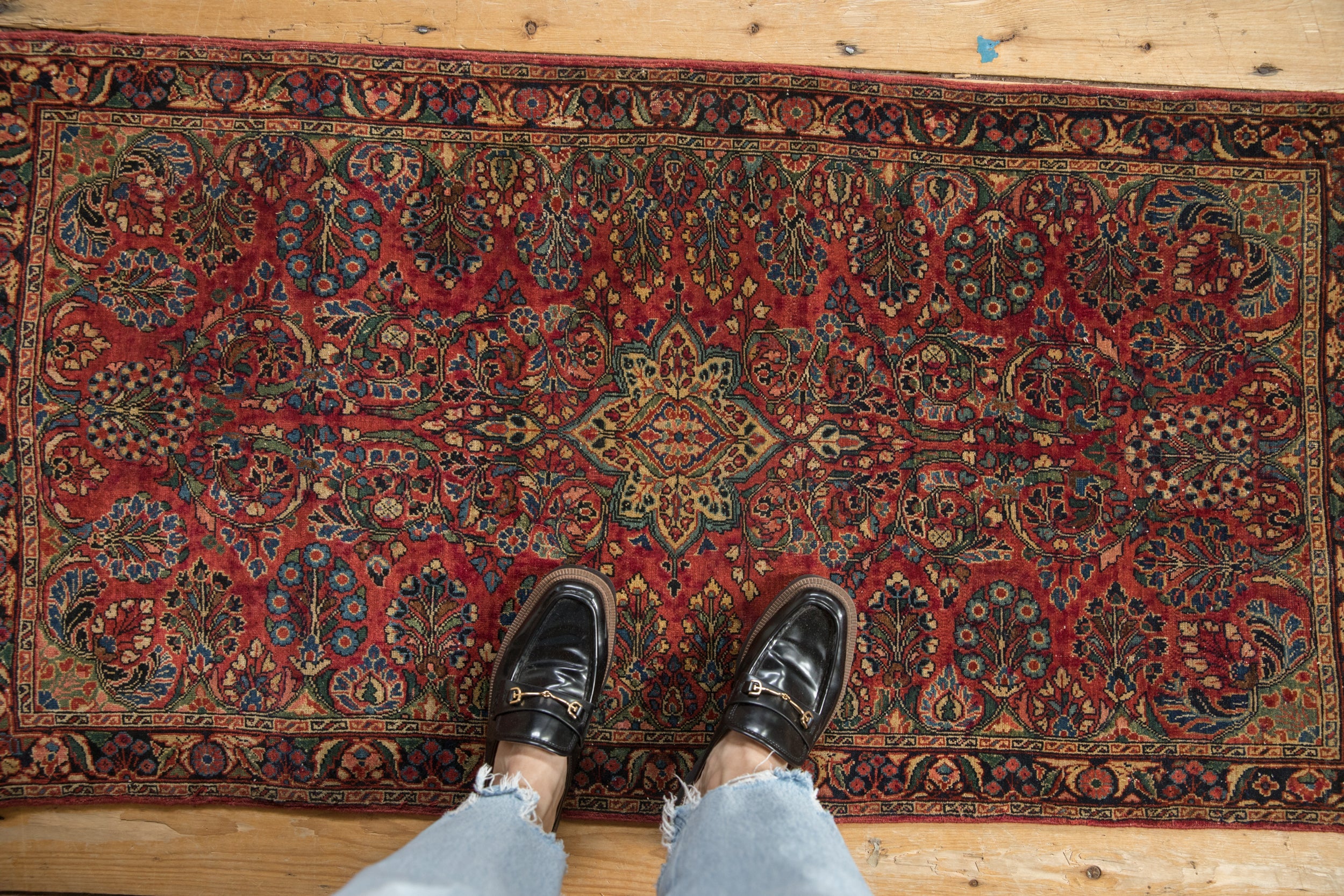 Vintage Fine Sarouk Rug Runner // ONH Item: 12231, Image 1