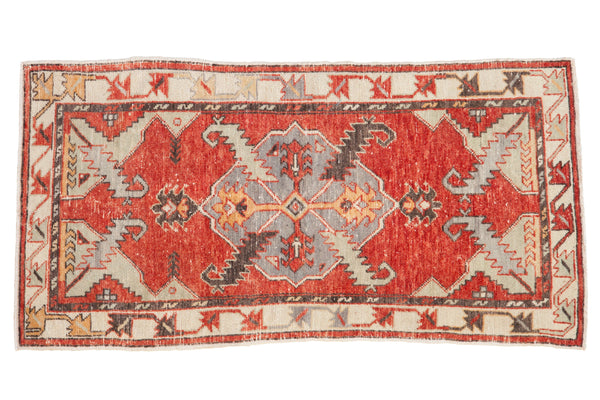 Vintage Distressed Oushak Rug Runner // ONH Item: 12233