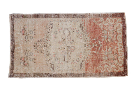 Vintage Distressed Oushak Rug Runner // ONH Item: 12236