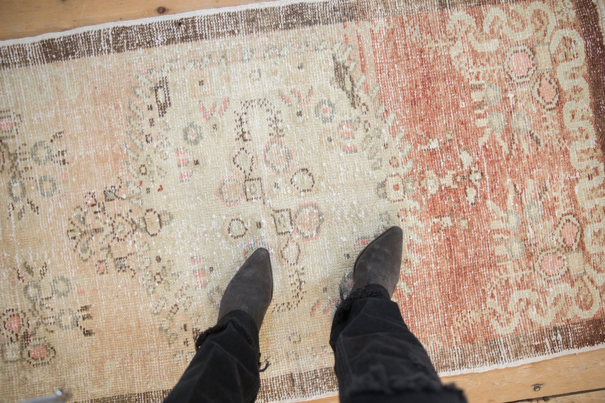 Vintage Distressed Oushak Rug Runner // ONH Item: 12236, Image 1