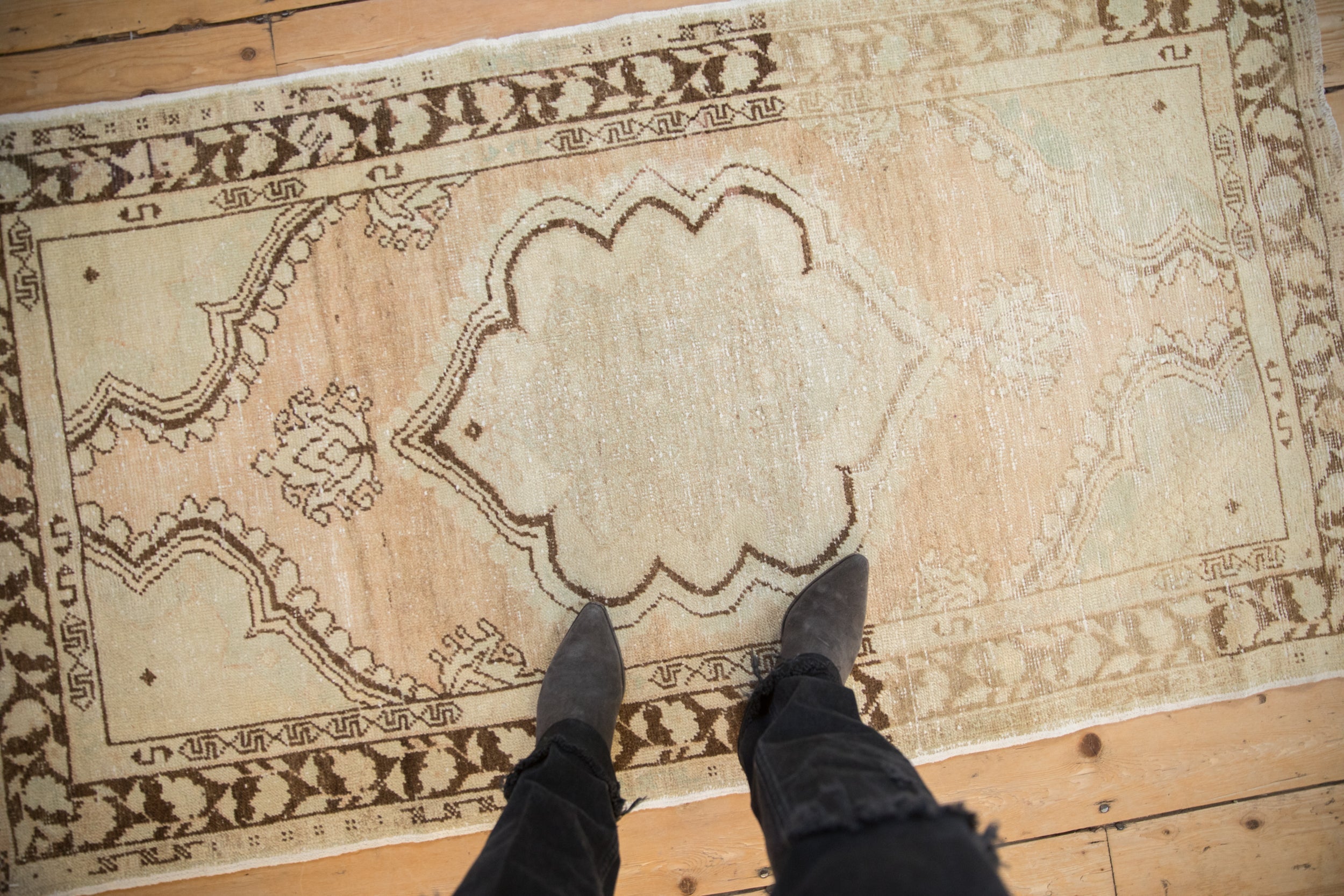 Vintage Distressed Oushak Rug // ONH Item: 12241, Image 1