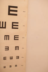 Vintage 40's Eye Chart // ONH Item 1226 Image 2