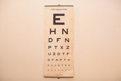 Vintage 40's Eye Chart // ONH Item 1226 Image 5