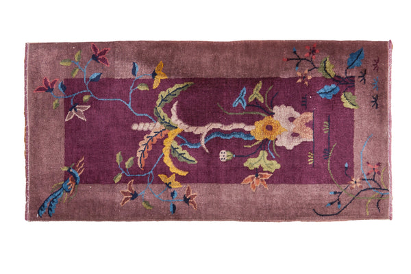 Antique Art Deco Rug Runner // ONH Item: 12266