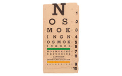 Vintage '80s Eye Chart // ONH Item 1227